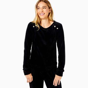 Lilly Pulitzer Tressa Velour Sweatshirt NWT